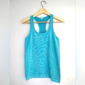 LULULEMON - Swiftly Tech Tank - Teal Blue Green - Size 6 - EUC